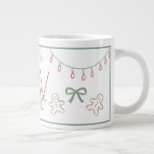 Joy Hand Drawn Weihnachtsname Tasse (Rechts)