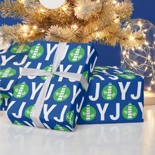 JOY Hands and Spine Logo Ornament Chiropractic Geschenkpapier (Feiertage)