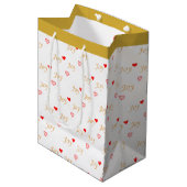 Joy Hearts Mittlere Geschenktüte (Vorderseite Schrägansicht)