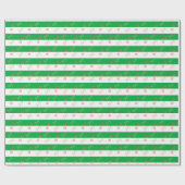Joy Hearts on Striped Geschenkpapier (Flach)