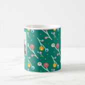Joy Holiday Berries Custom 1 Foto Weihnachten Kaffeetasse (Mittel)