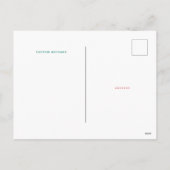 Joy Holiday Berries Custom Foto Postkarte (Rückseite)