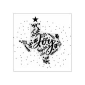 Joy Holiday Blätter Texas Shape Gummistempel (Prägung)