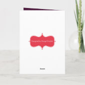 JOY Holiday Card Feiertagskarte (Rückseite)