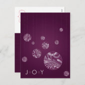 JOY Holiday Card Feiertagspostkarte (Vorne/Hinten)
