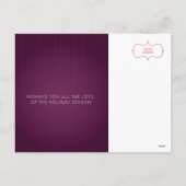 JOY Holiday Card Feiertagspostkarte (Rückseite)