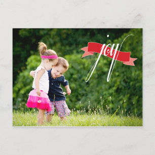 Joy Holiday Foto Postkarte