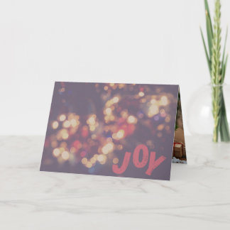 Joy Holiday Greeting Card Karte