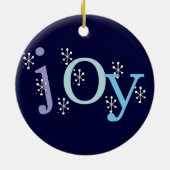 Joy Holiday Keepake Ornament (Hinten)