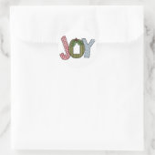 JOY Holiday Tshirts und Geschenke Runder Aufkleber (Tasche)
