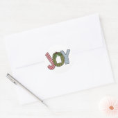 JOY Holiday Tshirts und Geschenke Runder Aufkleber (Umschlag)