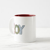 JOY Holiday Tshirts und Geschenke Zweifarbige Tasse (Vorderseite Links)