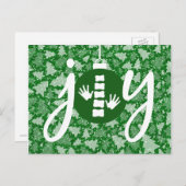 JOY Holiday Weihnachten Chiropractic Postcard (Vorne/Hinten)