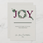 Joy Holidays Greeting Card Feiertagskarte (Vorne/Hinten)