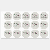 Joy Holidays Greeting Card Stickers Etiketten (Blatt)