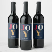 JOY Holidays Personalisiert Wine Labels Weinetikett (Flaschen)