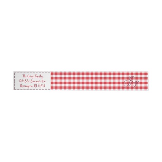 Joy Homemade Christmas Envelope Wrap rund um Label (Person)
