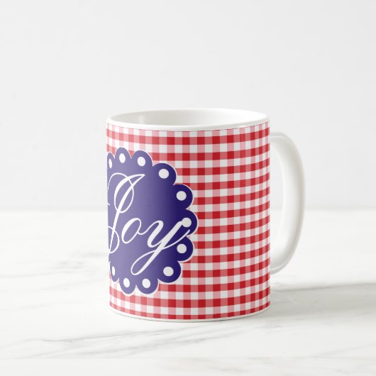 Joy Homemade Christmas Scrapbook Memory Party Tass Kaffeetasse (VorderseiteRechts)