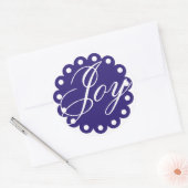 Joy Homemade Weihnachts-Party Urlaub Runder Aufkleber (Umschlag)