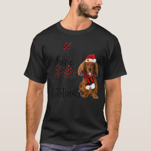 Joy Hope Liebe Friede Weihnachten Red Long Hairs D T-Shirt