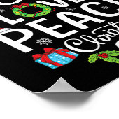 Joy Hope Liebe Friede Weihnachtsbaum Familie Weihn Poster (Ecke)