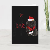 Joy Hope Love Peace Christmas Black Shih Tzus 2020 Karte (Vorderseite)
