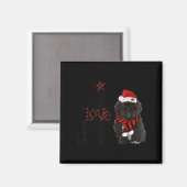 Joy Hope Love Peace Christmas Black Shih Tzus 2020 Magnet (Vorderseite/Rückseite)