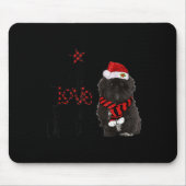 Joy Hope Love Peace Christmas Black Shih Tzus 2020 Mousepad (Vorne)