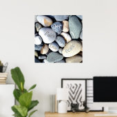 Joy Hope Peace Faith Liebe Christliche Werte Kiese Poster (Heimbüro)