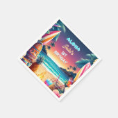 Joy hula Luau Surf aloha hawaiian 1. Serviette (Ecke)