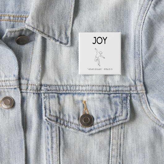 Joy - I am with you always Button (Beispiel)