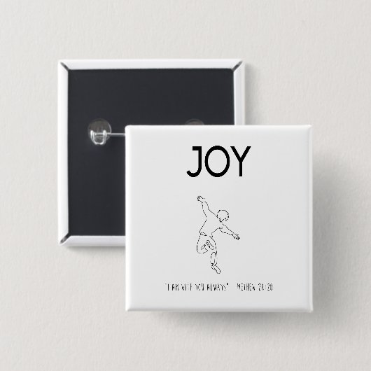 Joy - I am with you always Button (Vorne & Hinten)