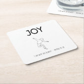 Joy - I am with you always Rechteckiger Pappuntersetzer (angewinkelt)