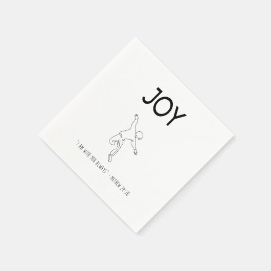 Joy - I am with you always Serviette (Ecke)