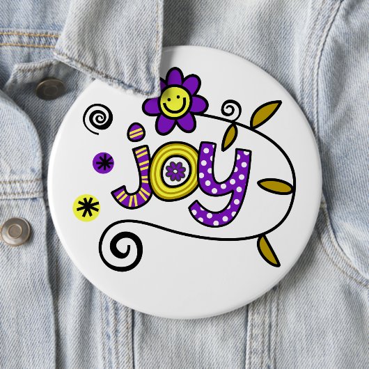 Joy I Doodles I Colossal 6x6 Schaltfläche Button (Beispiel)