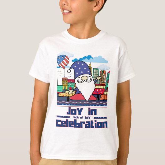 Joy in 4th of July Celebration T-Shirt (Vorderseite)
