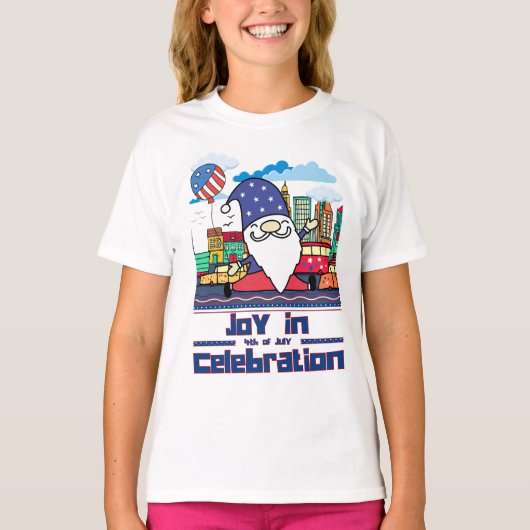 Joy in 4th of July Celebration T-Shirt (Vorderseite)