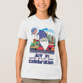 Joy in 4th of July Celebration Tri-Blend Shirt (Vorderseite)