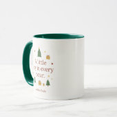 Joy in a Cup | Minimalist Christmas Mug Tasse (Vorderseite Links)