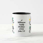 JOY IN JESUS Personalized Christian Christmas Tasse (Zentrum)