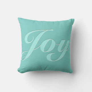 Joy in Light Aquamarin Blue Kissen
