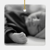 "Joy in our world" Der erste Weihnachtsurlaub des Keramikornament (Rückseite)