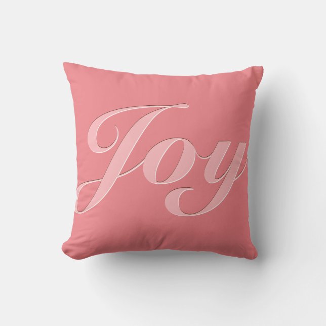 Joy in Pink Kissen (Vorderseite)