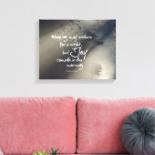 Joy in the Morning Bible Verse Leinwanddruck (Insitu (Wohnzimmer))