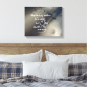 Joy in the Morning Bible Verse Leinwanddruck (Insitu (Schlafzimmer))