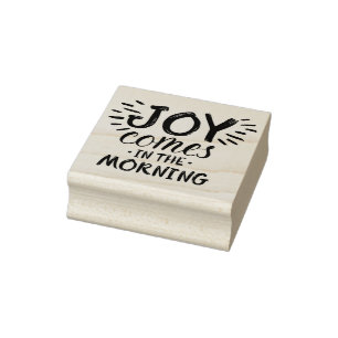 Joy in the Morning Christlich Quotes About Joy God Gummistempel