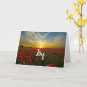 Joy Inspirational Blank Note Card Karte (Gelbe Blume)