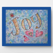Joy Inspirational Word Malgedicht Plaque Fotoplatte (Vorderseite)