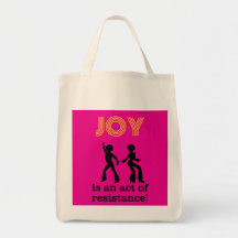 Joy is an act of resistance! - tote bag (2-sided)