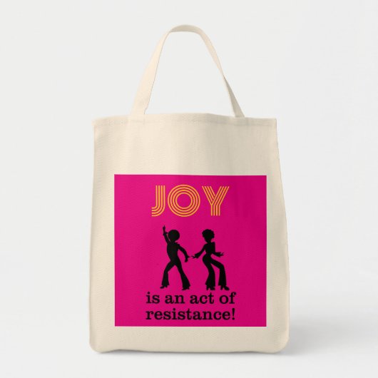 Joy is an act of resistance! - tote bag (2-sided) tragetasche (Vorne)